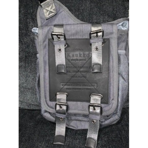 Mens Vintage Canvas Shoulder Messenger Bag Chest Leather Patchwork Messenger Bag